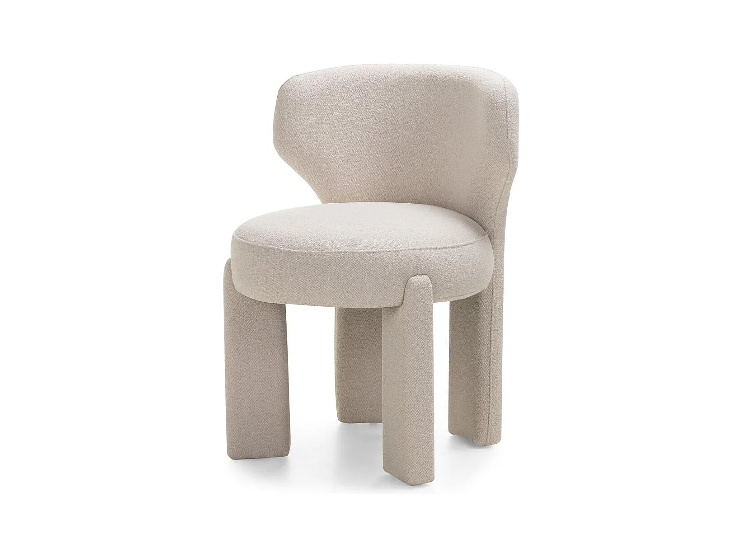 Polsterstuhl 59x57x83 cm creme Selen