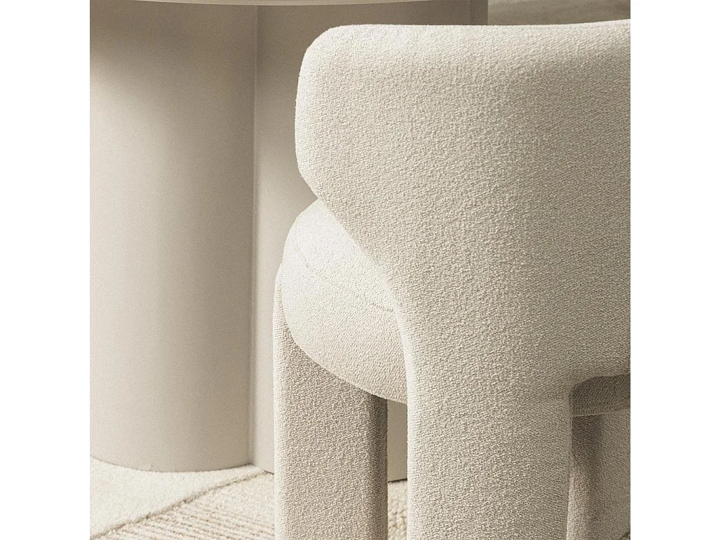 Polsterstuhl 59x57x83 cm creme Selen