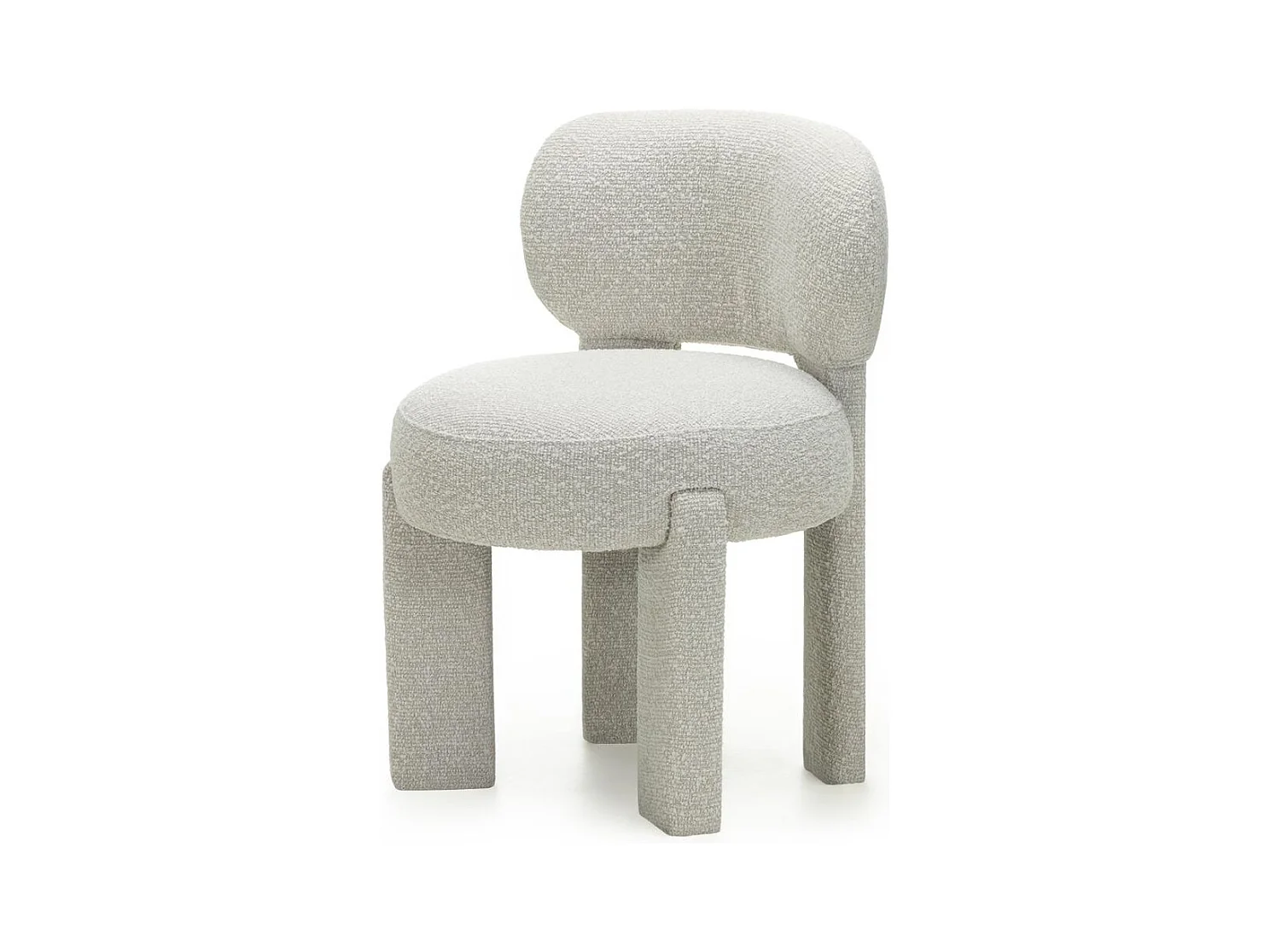 Fauteuil rembourré 60x60x80 cm beige Samma