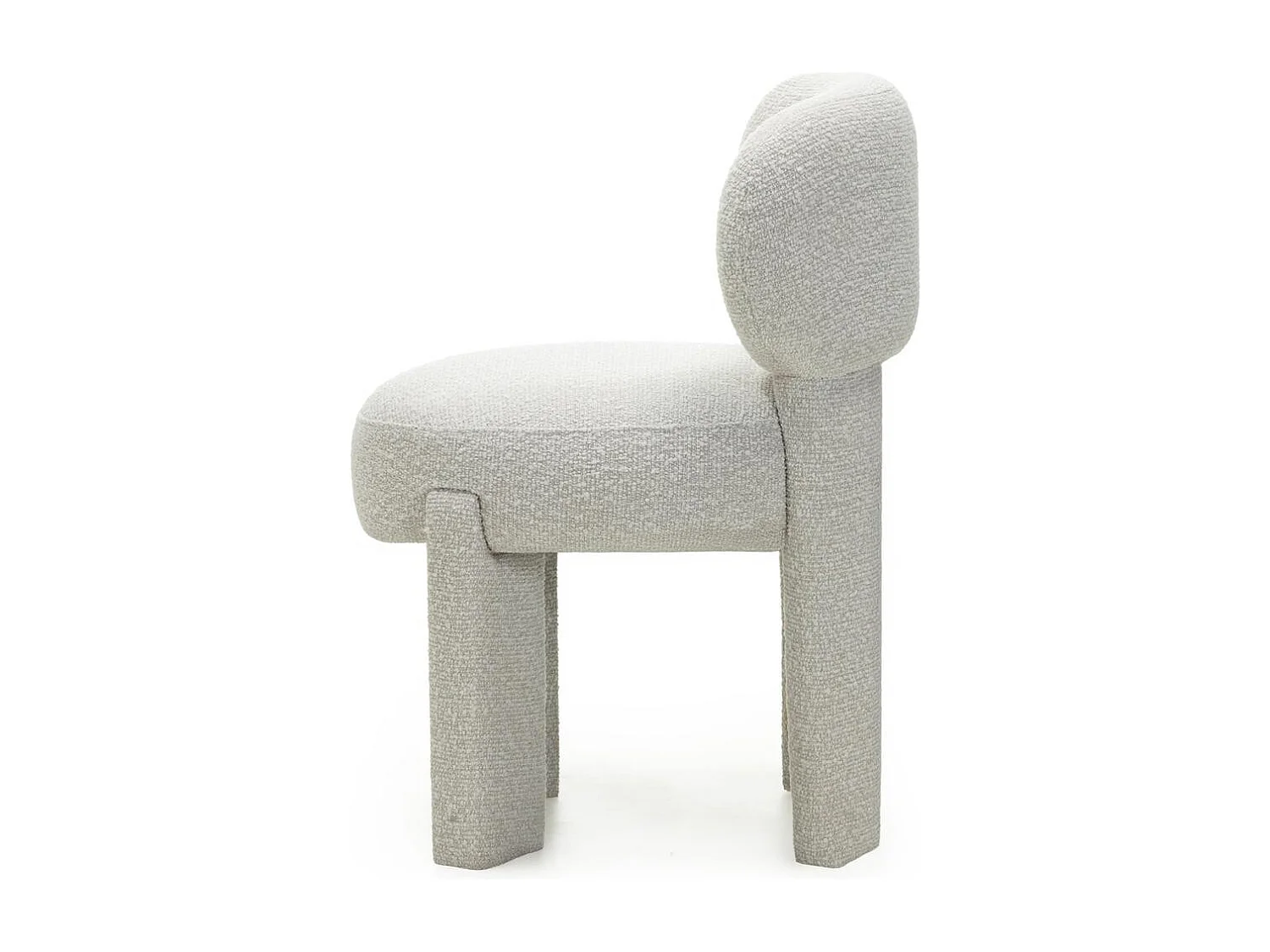 Gestoffeerde stoel 60x60x80 cm beige Samma