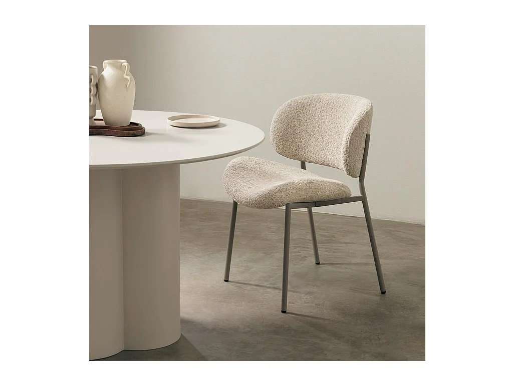 Polsterstuhl 53x59,5x80 cm beige Sukra