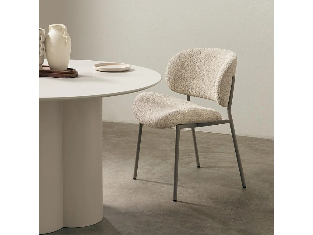 Polsterstuhl 53x59,5x80 cm beige Sukra