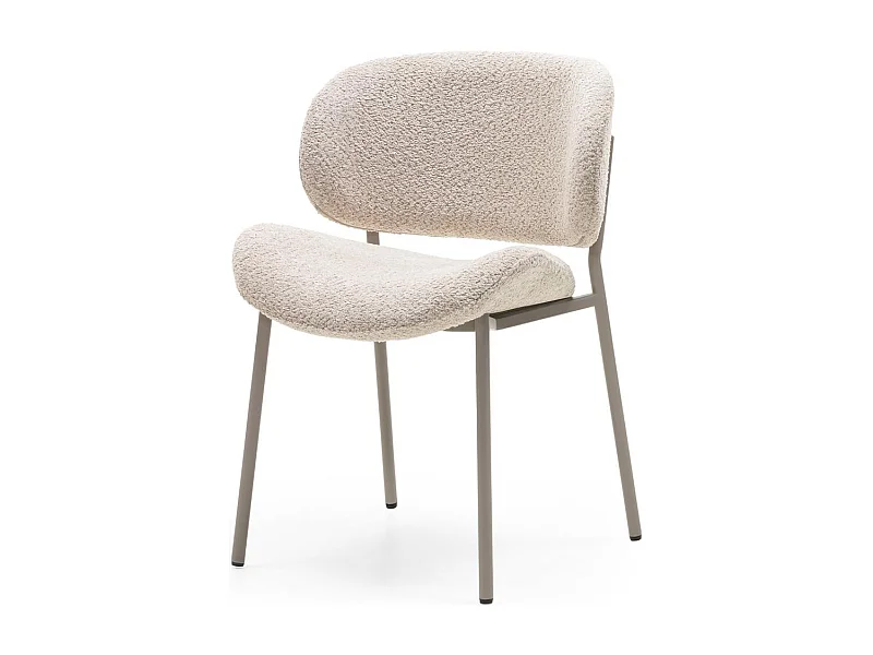 Fauteuil rembourré 53x59,5x80 cm beige Sukra
