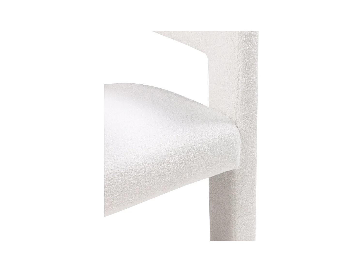 Lounge stoel 66x57x76 cm crème Lauren