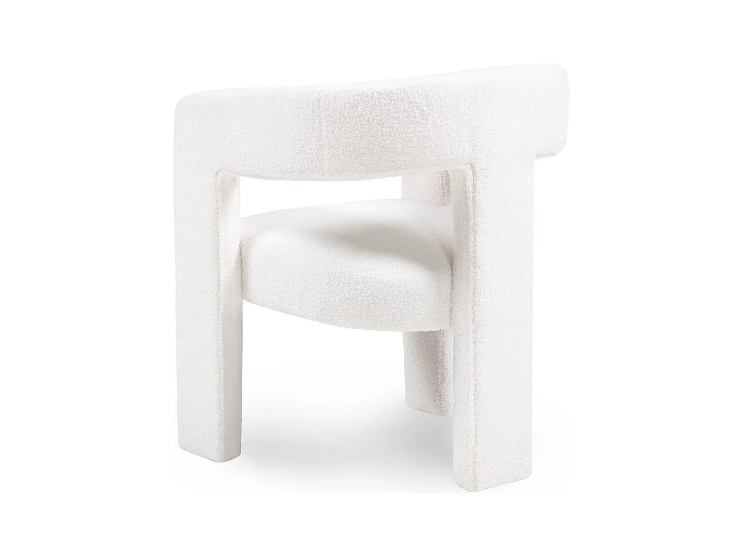 Lounge stoel 66x57x76 cm crème Lauren