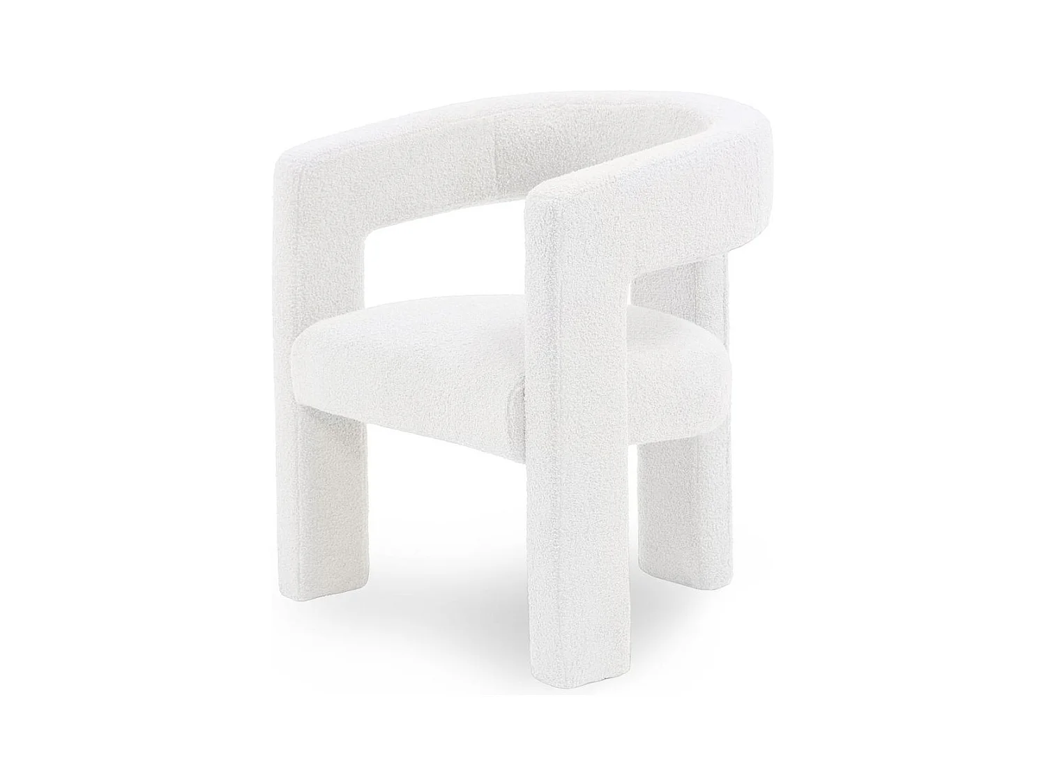 Lounge stoel 66x57x76 cm crème Lauren