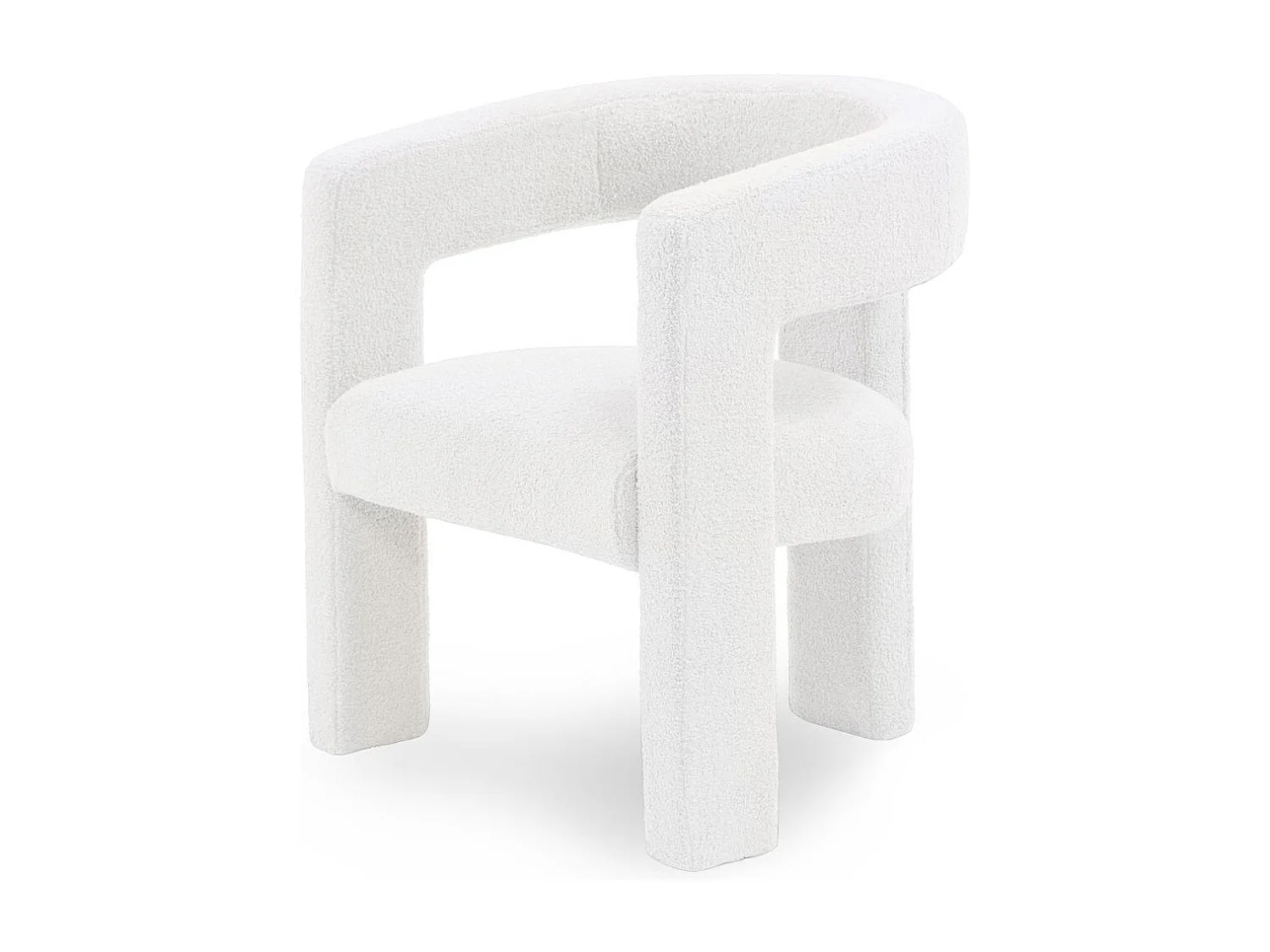 Loungesessel 66x57x76 cm Creme Lauren