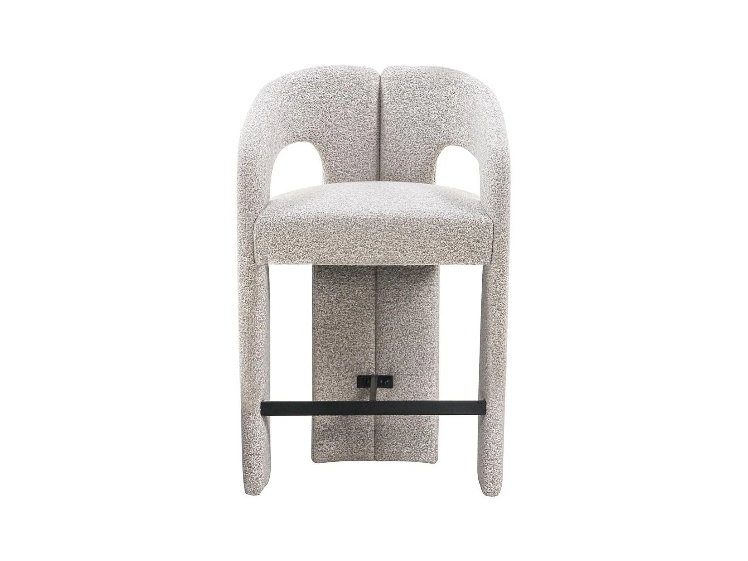 Gepolsterter Hocker 58x51x91 cm beige Joel