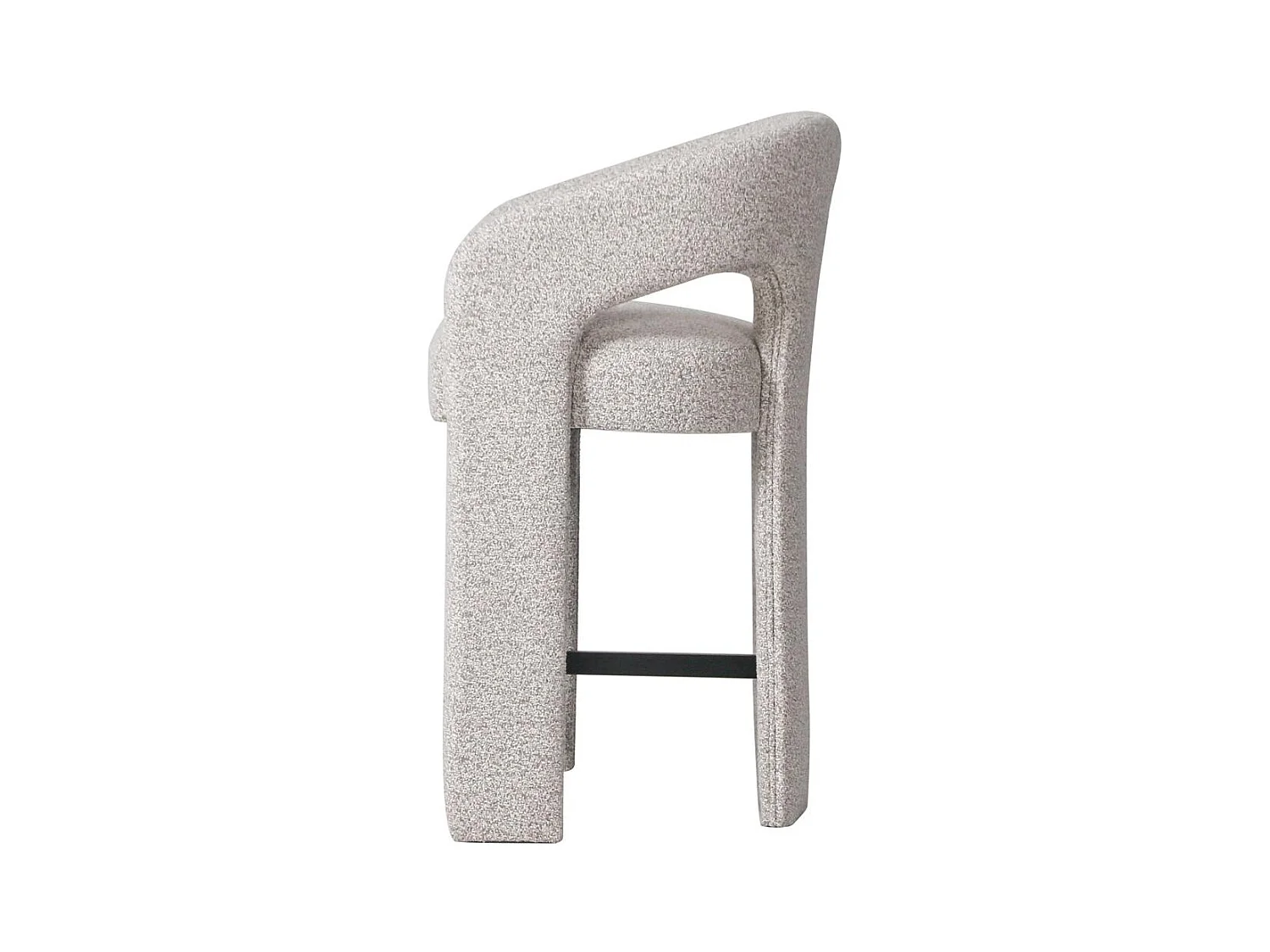 Gepolsterter Hocker 58x51x91 cm beige Joel