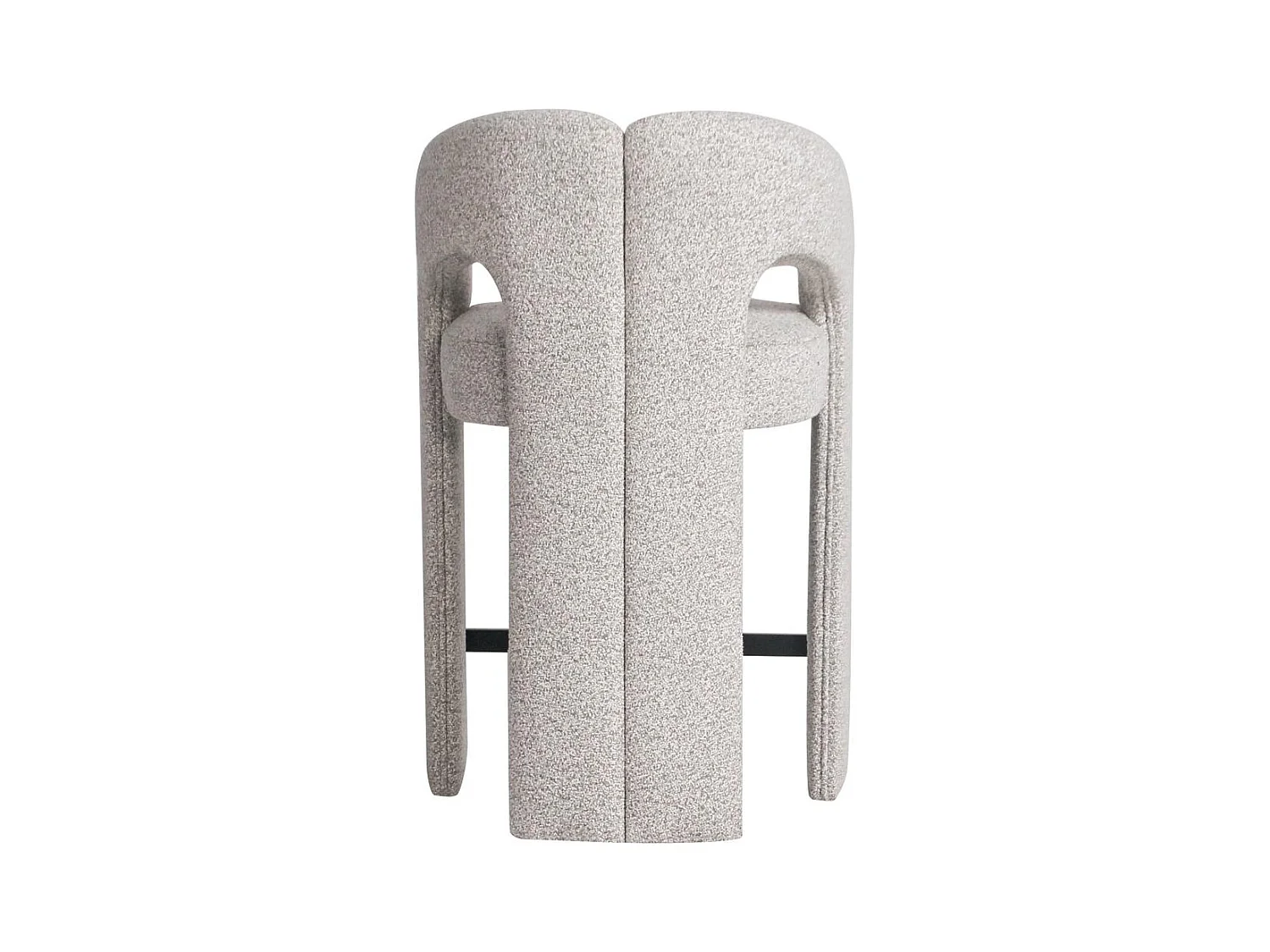 Gepolsterter Hocker 58x51x91 cm beige Joel