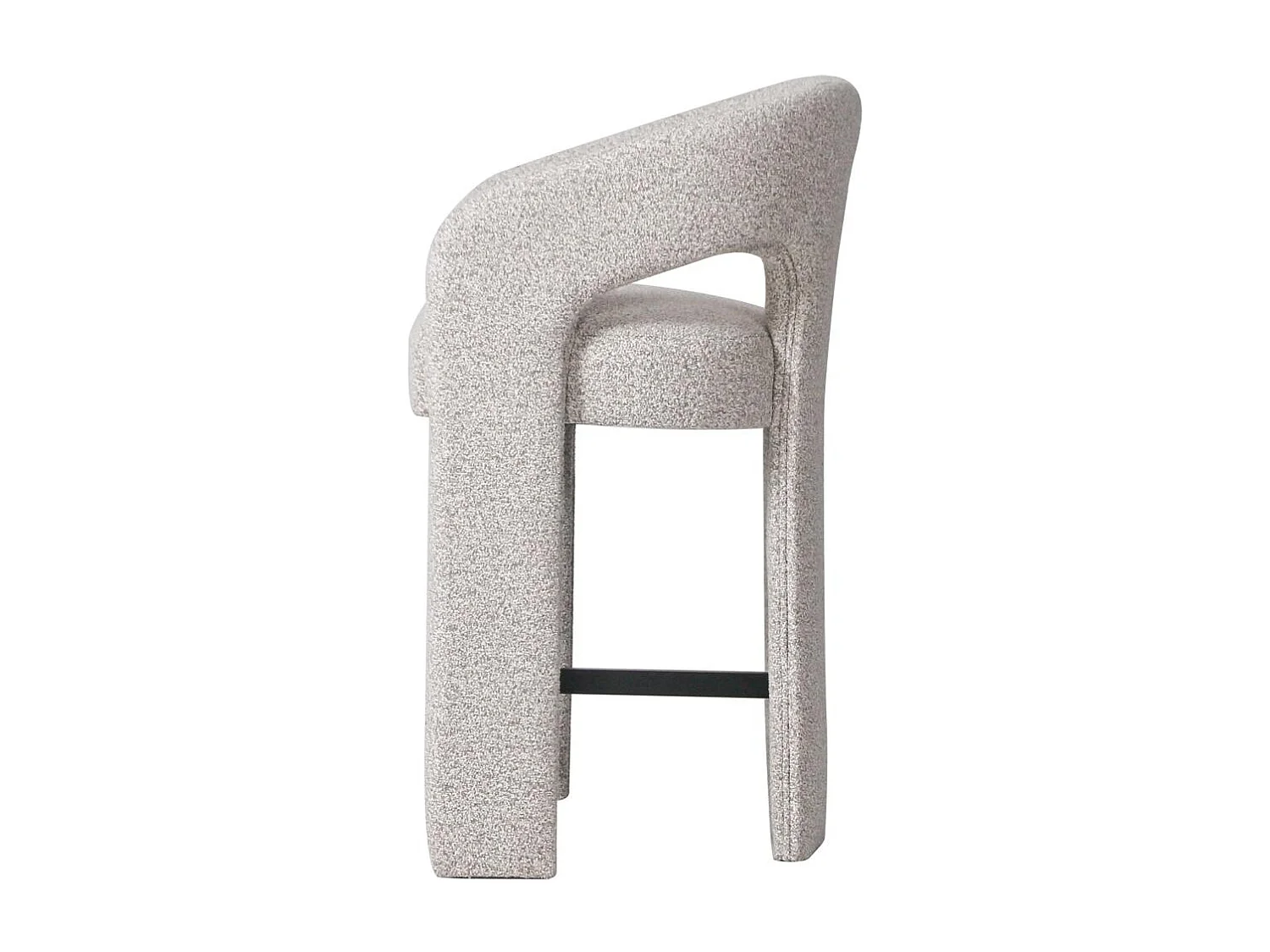 Tabouret rembourré 58x51x91 cm beige Joel