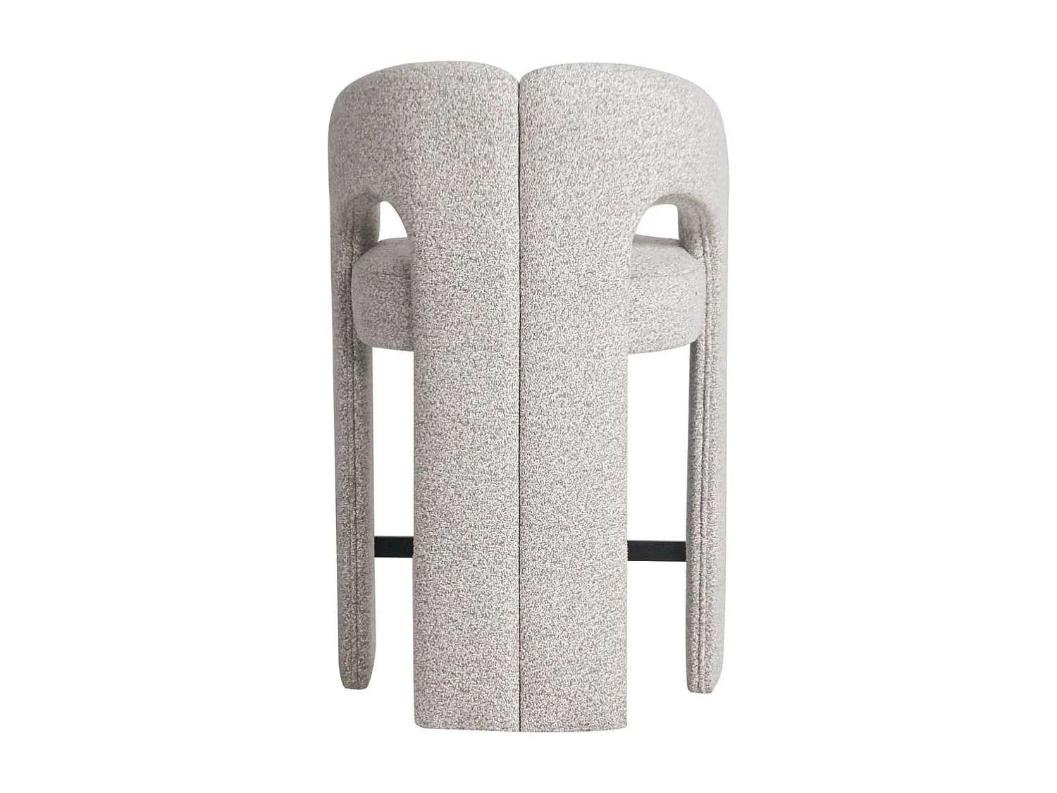 Tabouret rembourré 58x51x91 cm beige Joel