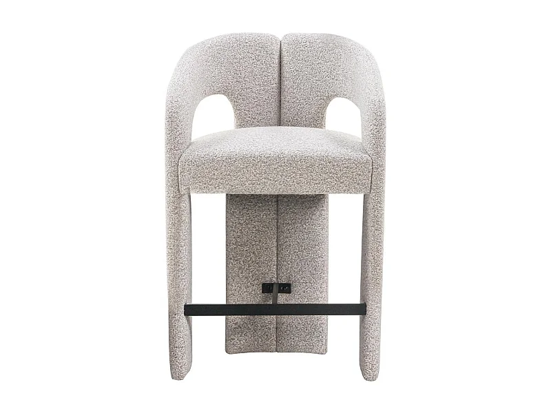 Beklede kruk 58x51x91 cm beige Joel