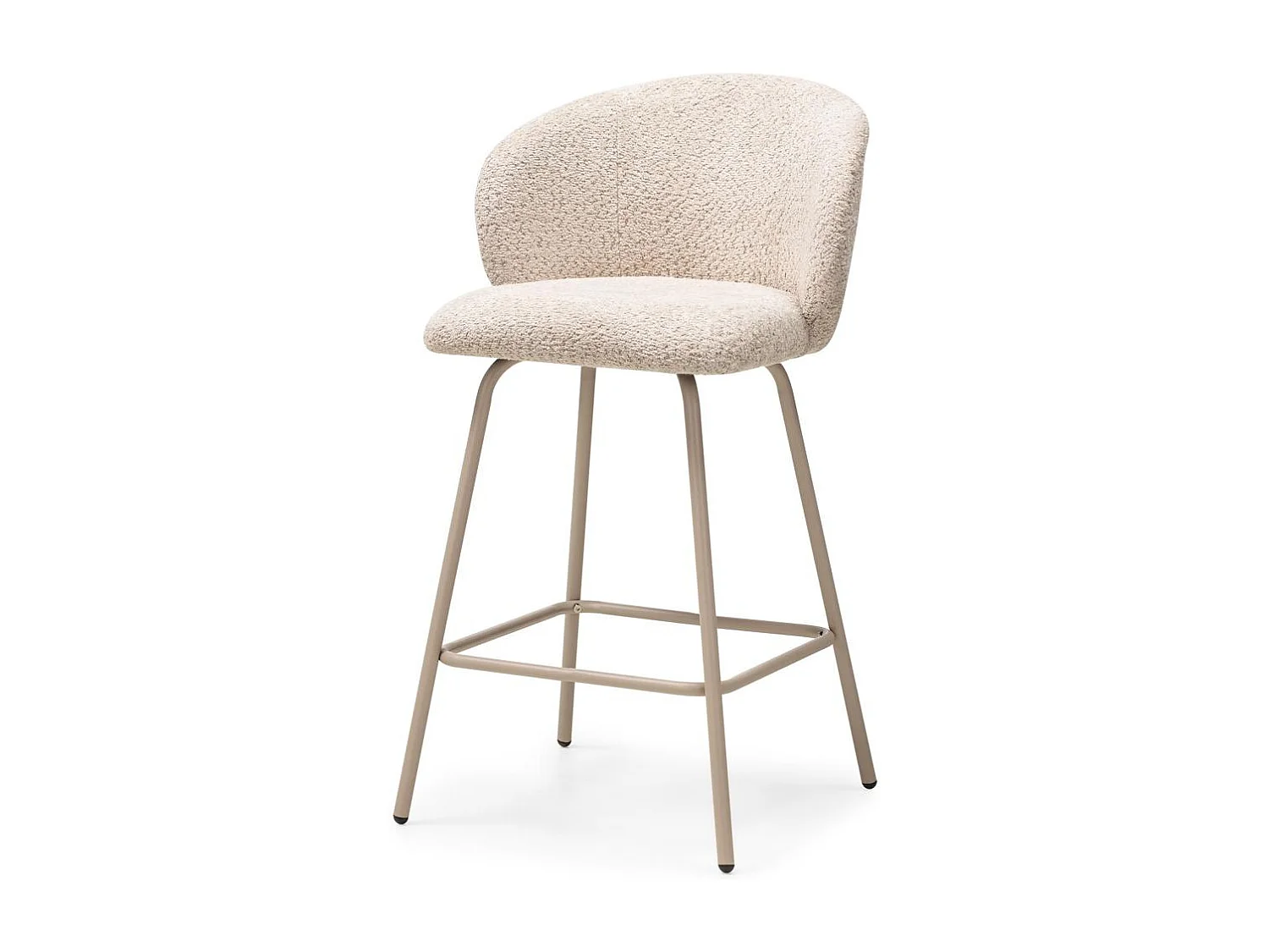 Banco de bar 50,5x53,5x88 cm bege LUEUR