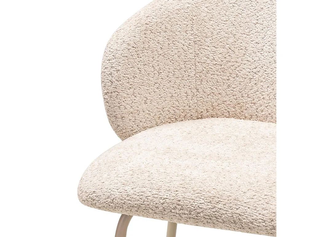 Banco de bar 50,5x53,5x88 cm bege LUEUR