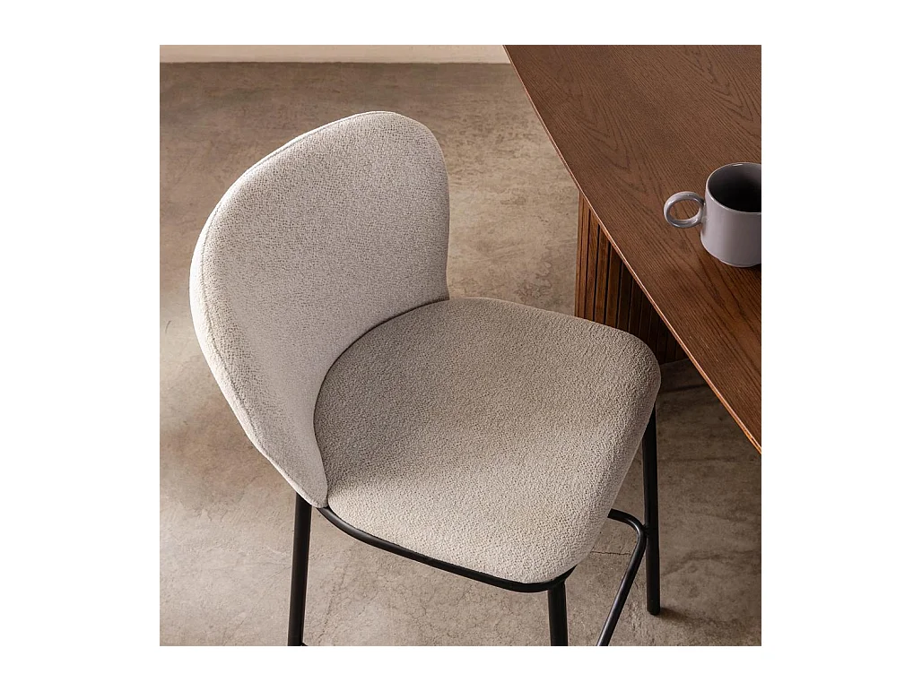 Barhocker 53x56x91,5 cm beige NIKA