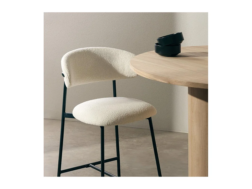 Barhocker 53x51,5x94 cm creme LORO