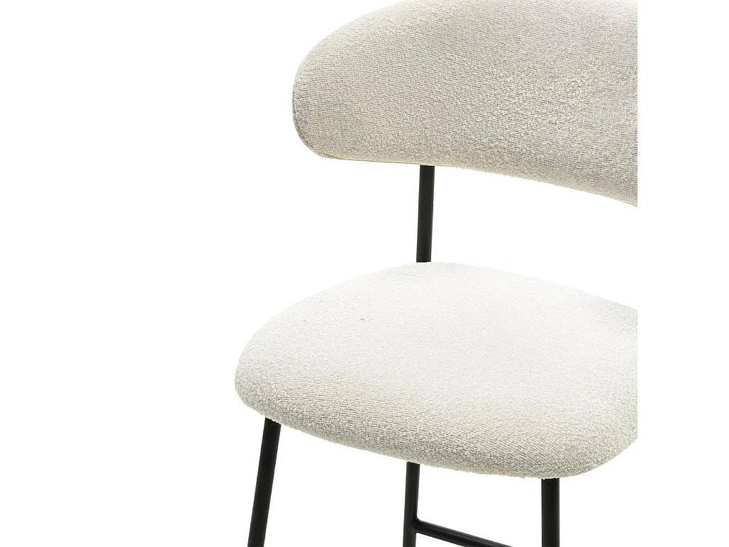 Barhocker 53x51,5x94 cm creme LORO