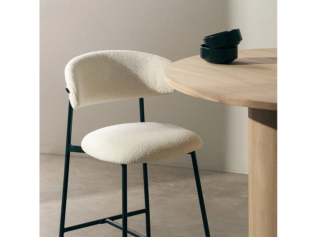 Taburete 53x51.5x94 cm crema LORO