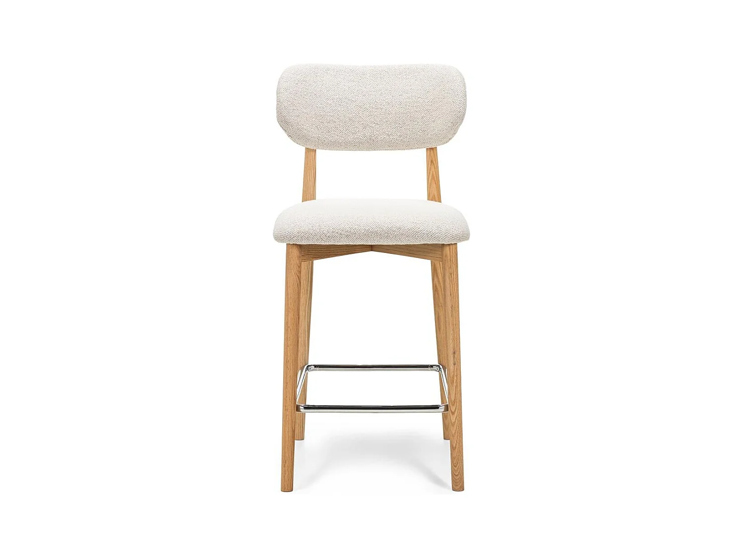 Tabouret de bar 47x51,5x96,5 cm crème Mia
