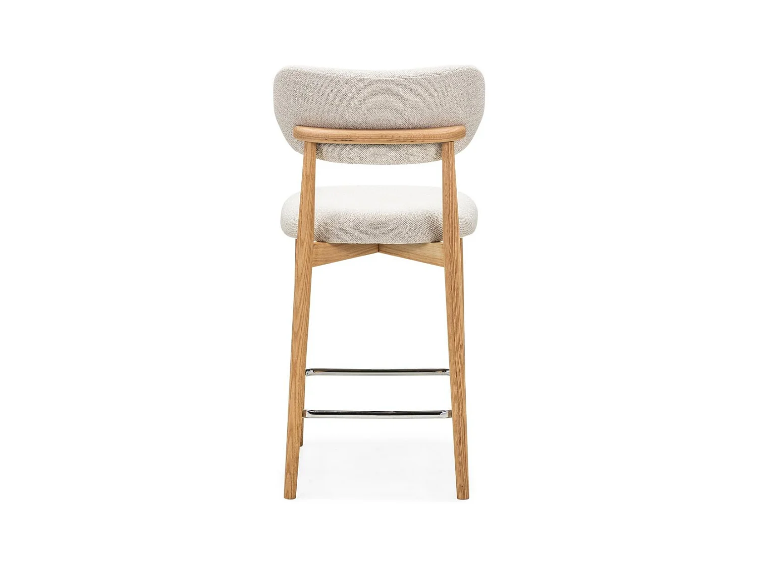 Tabouret de bar 47x51,5x96,5 cm crème Mia