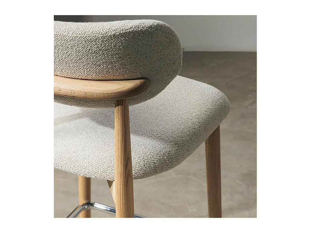 Barhocker 47x51,5x96,5 cm creme Mia