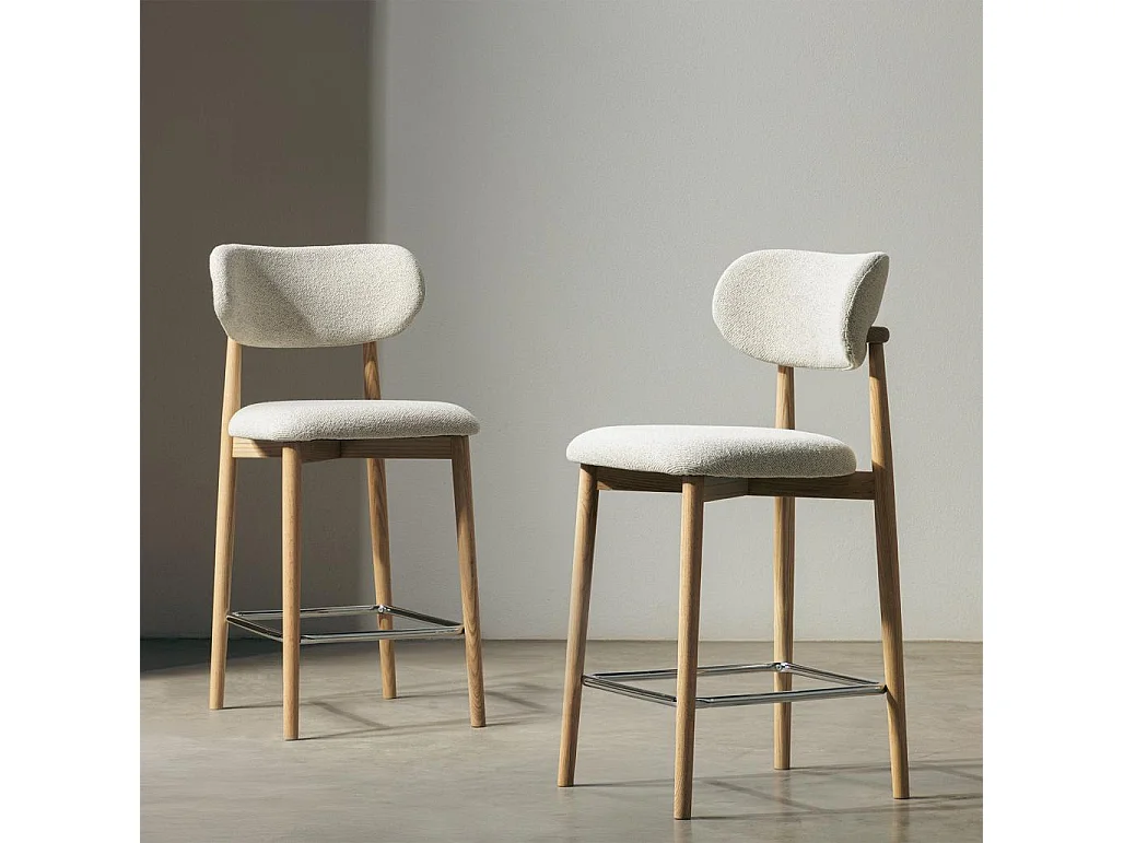 Barhocker 47x51,5x96,5 cm creme Mia