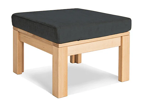 Tischpouf 0,51x0,51x0,38 m Natur Graphit Mexiko