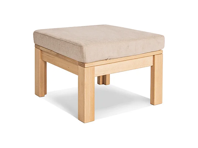 Pouf table 51x51x38 cm Crème Mexique