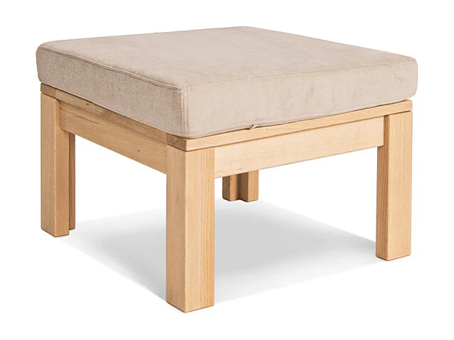 Pufa stolik 51x51x38 cm Kremowa Meksyk