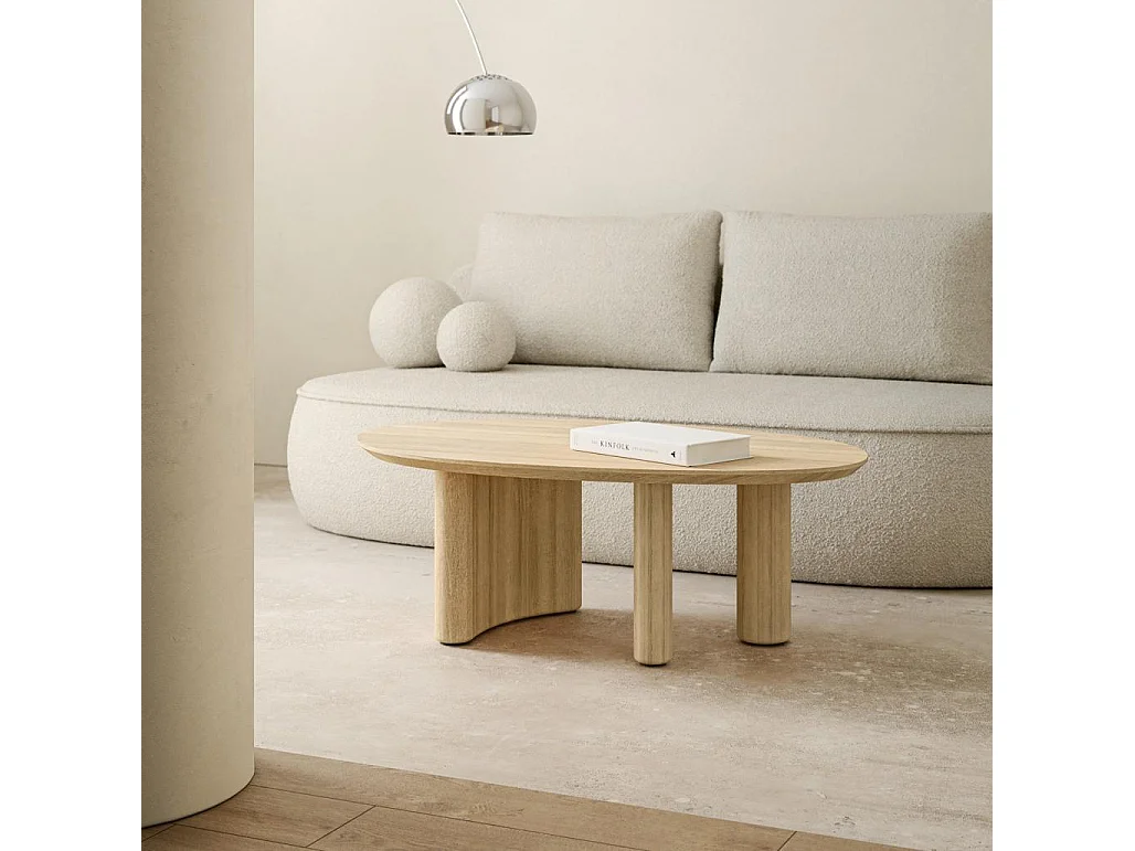 Mesa de Centro 110x70x40 cm Carvalho Cecile