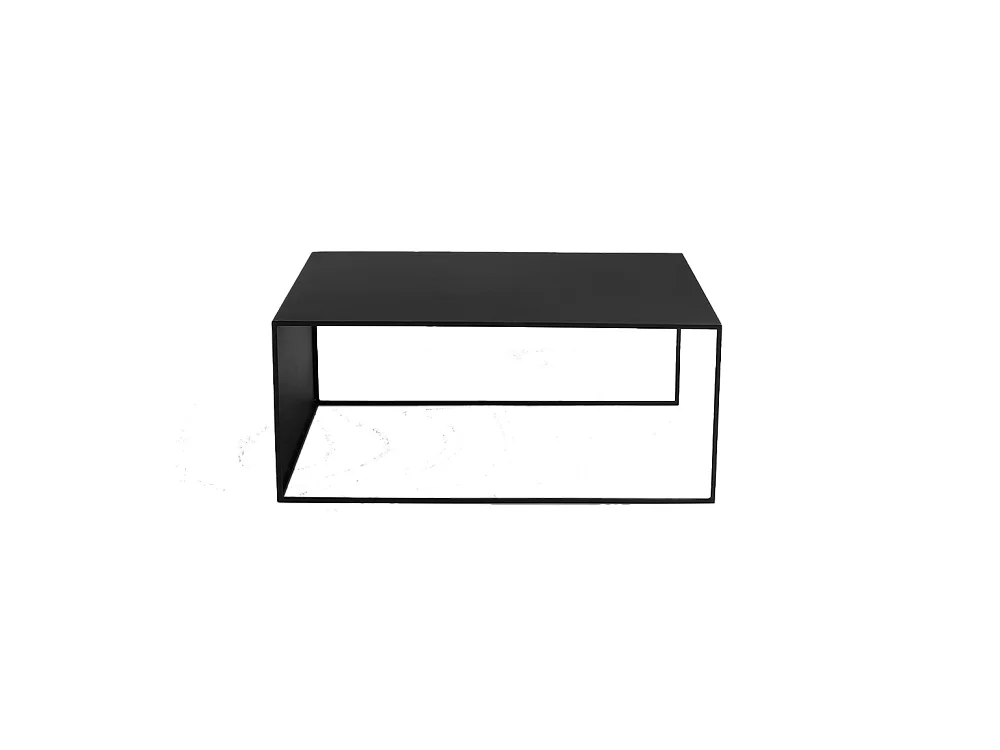 Couchtisch 100x60x45 cm schwarz 2WAND METALL