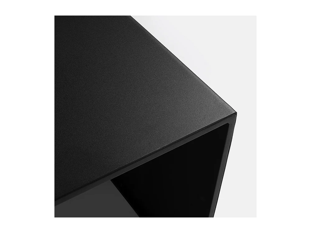 Couchtisch 100x60x45 cm schwarz 2WAND METALL