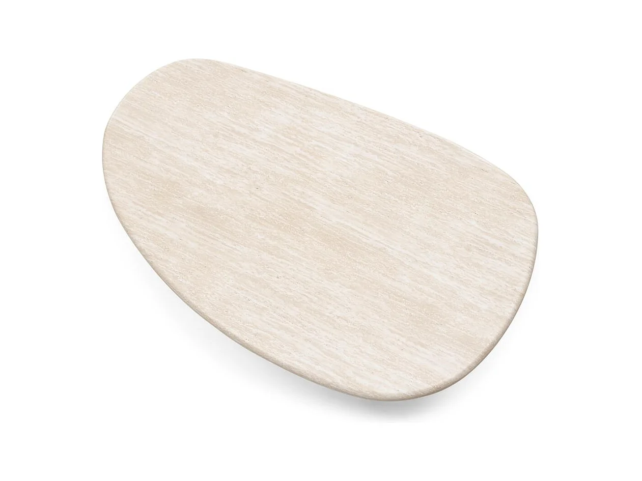 Table basse 42x130x80 cm Beige Nadin