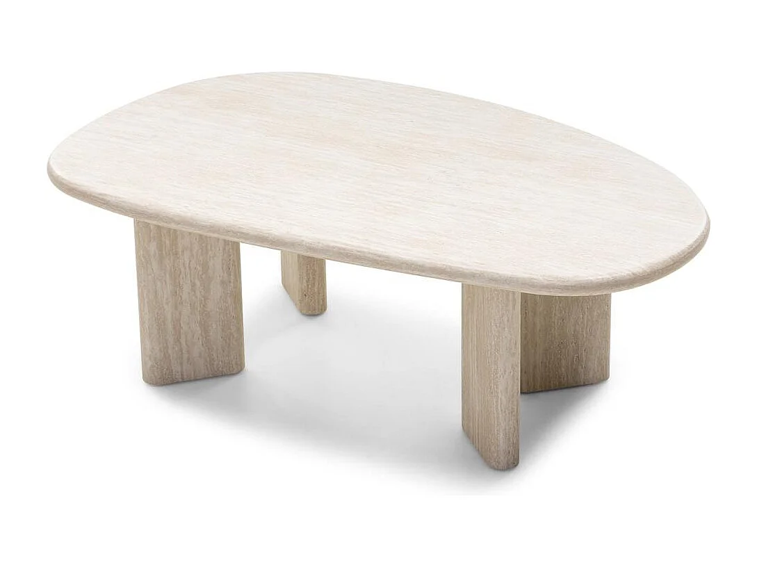 Salontafel 42x130x80 cm Beige Nadin