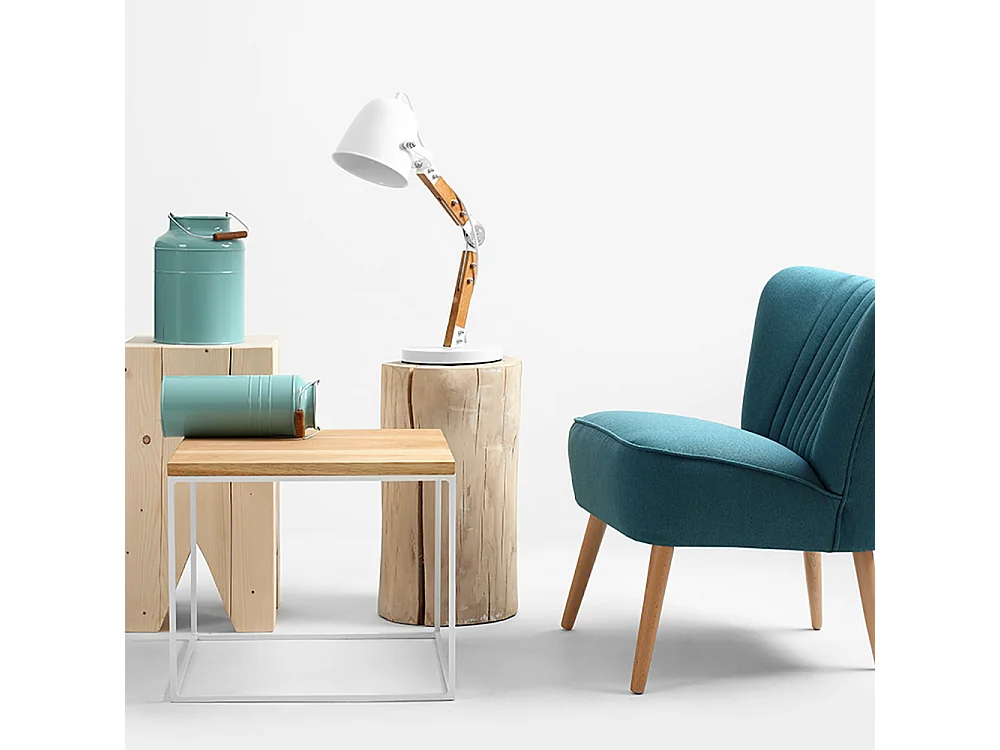 Tavolino da caffè 0,5x0,5x0,45 m impiallacciatura rovere bianco legno tensio 50