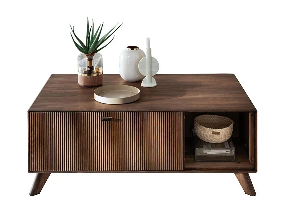 Stolik kawowy 118x70x45 cm Brązowy DORYDA WZ-0624