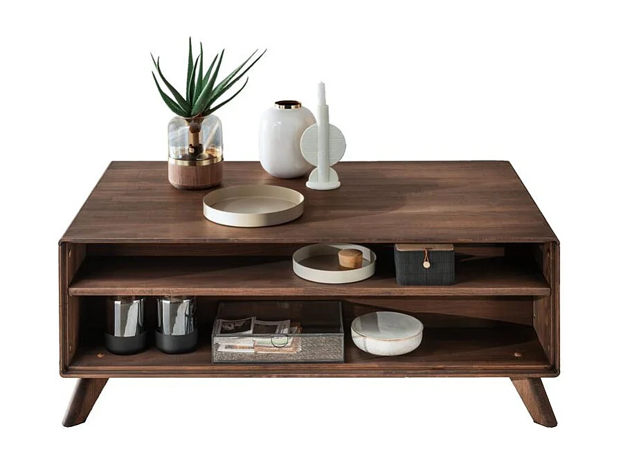 Stolik kawowy 118x70x45 cm Brązowy DORYDA WZ-0624