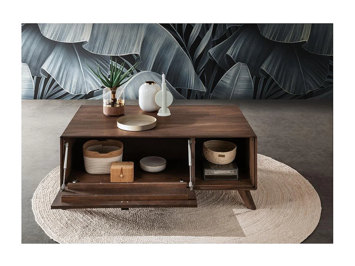 Stolik kawowy 118x70x45 cm Brązowy DORYDA WZ-0624