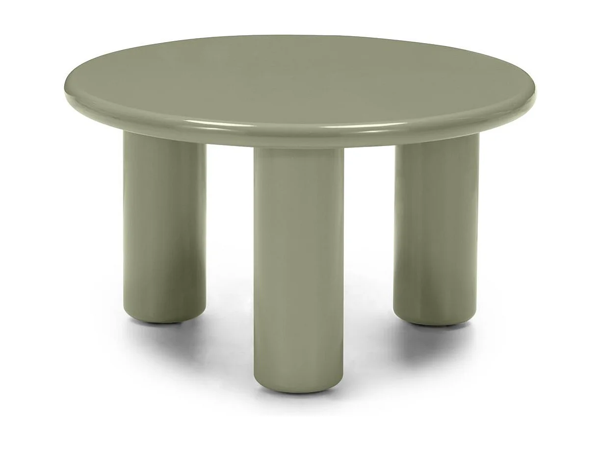 Table basse 60x60x35 cm olive Lecrel