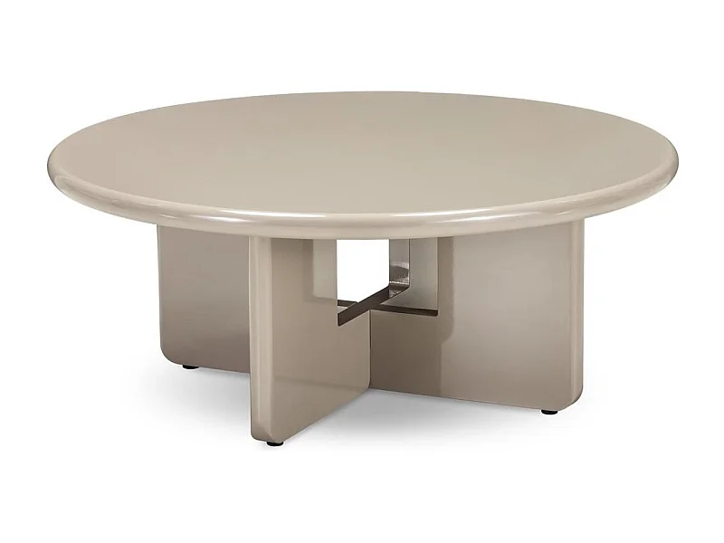 Tavolino da caffè 80x80x32 cm beige LARNA