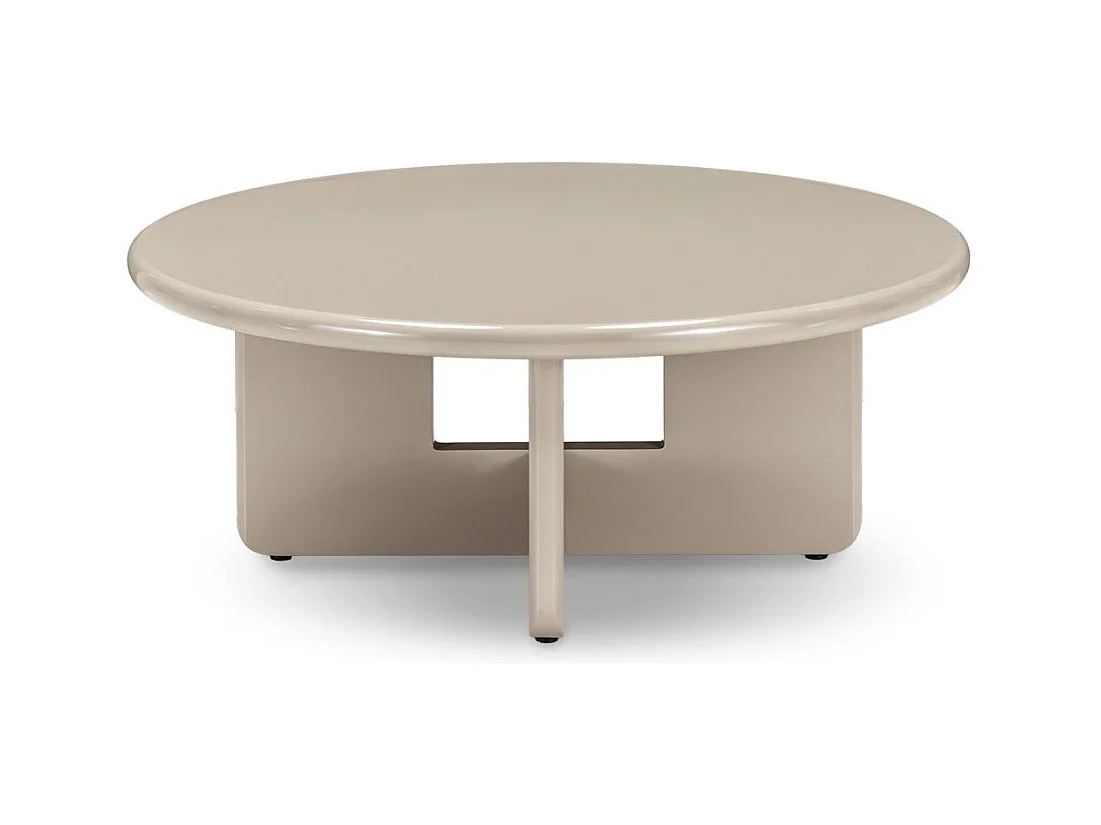 Table basse 80x80x32 cm beige LARNA