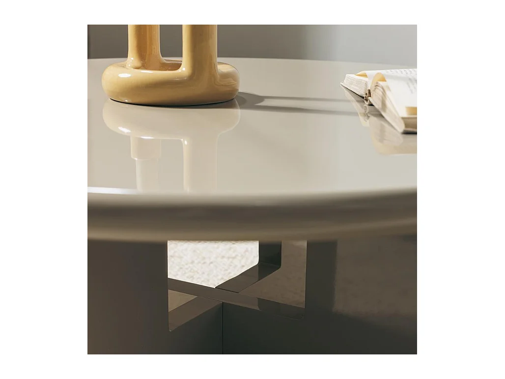 Table basse 80x80x32 cm beige LARNA