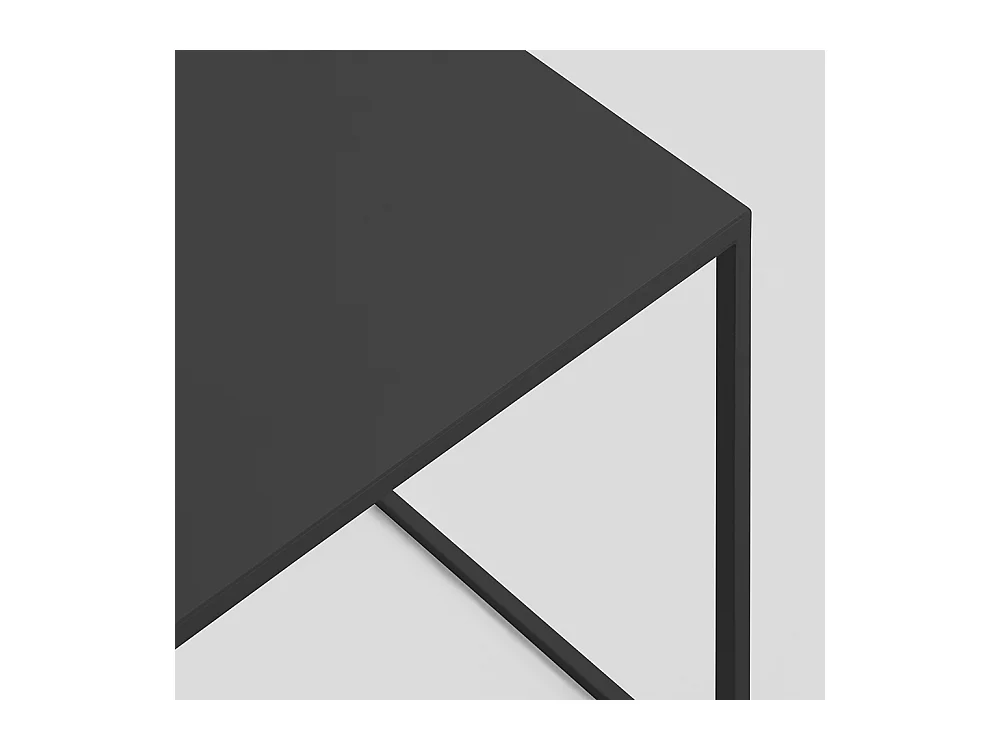 Couchtisch 80x80x45 cm schwarz Tensio Metall 80