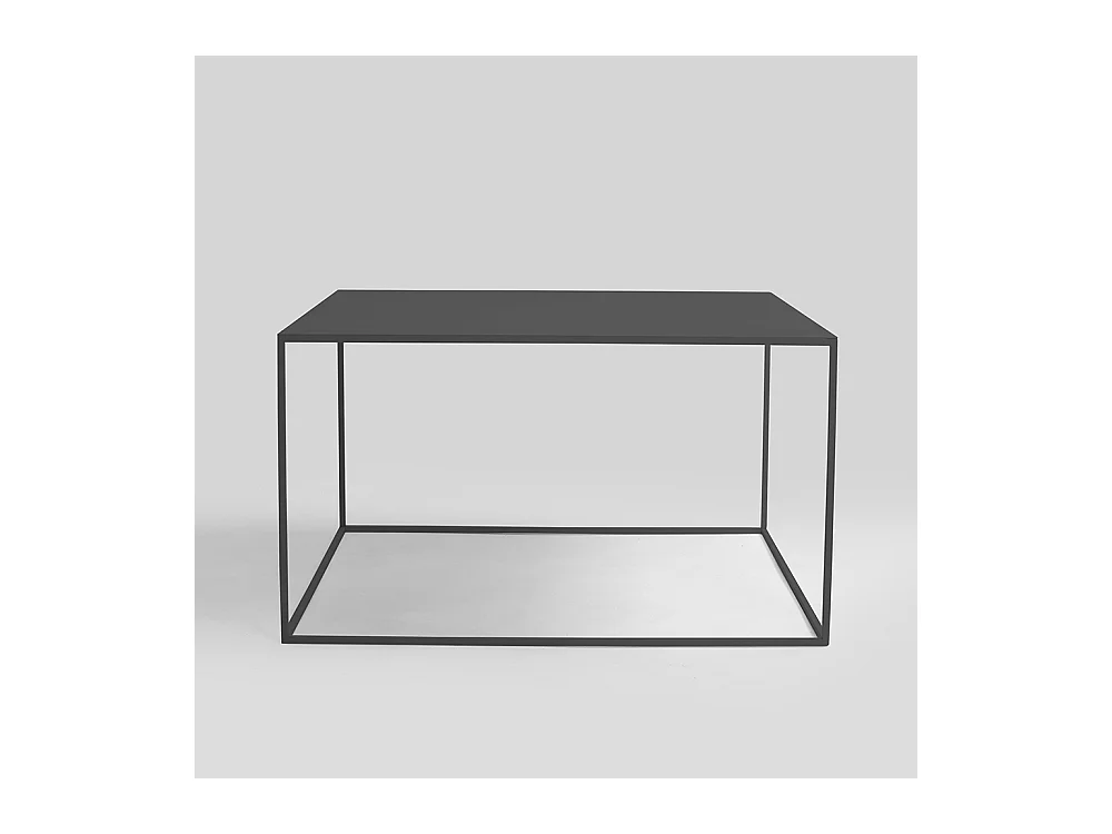 Couchtisch 80x80x45 cm schwarz Tensio Metall 80