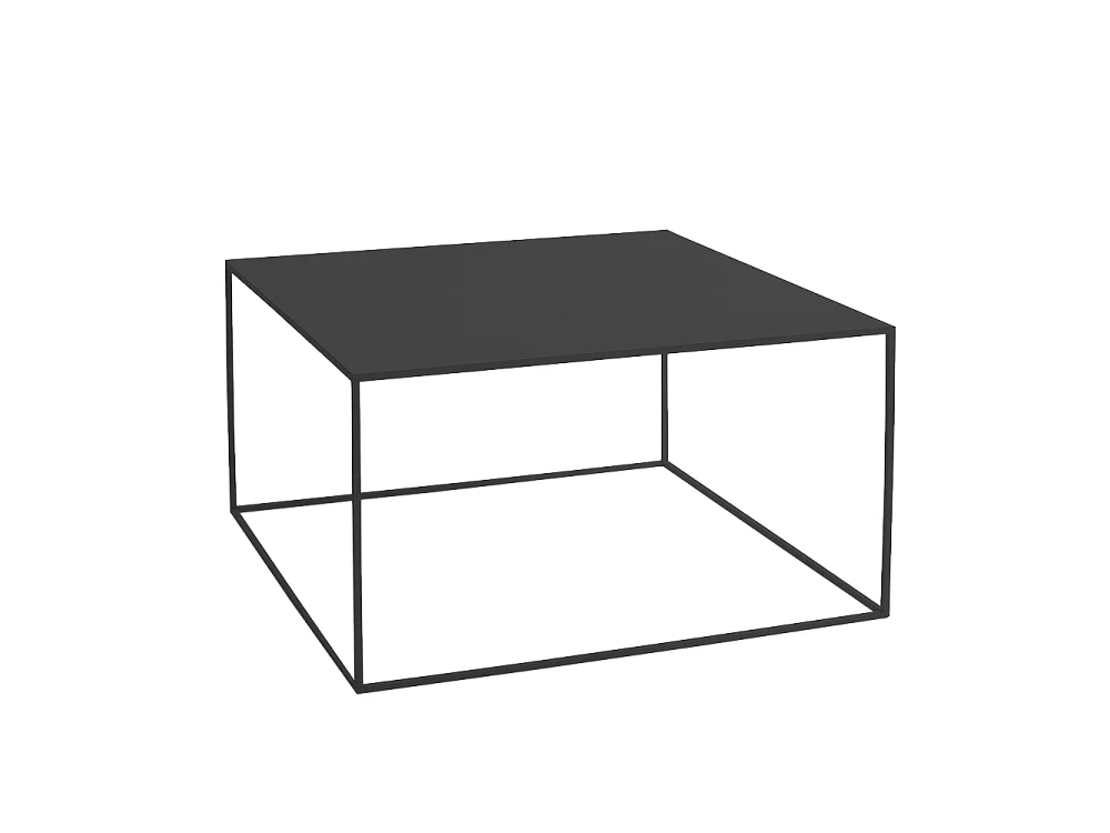 Salontafel 80x80x45 cm zwart Tensio metaal 80