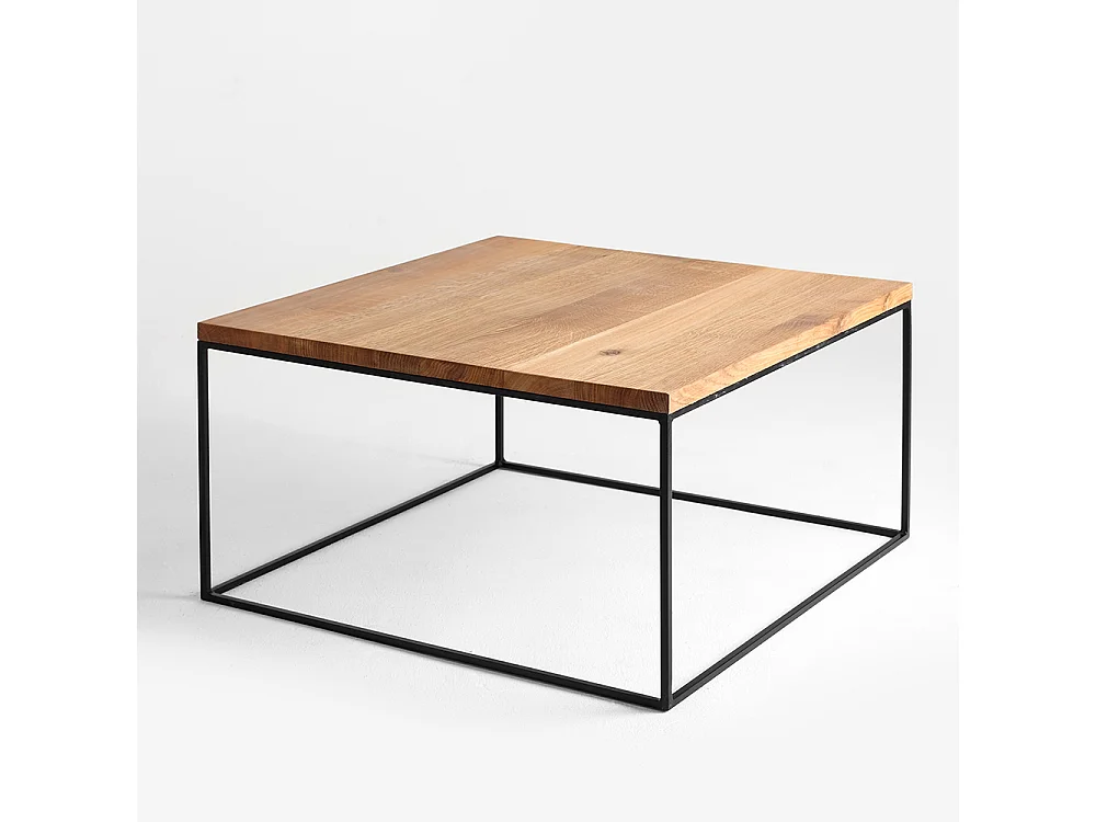 Salontafel 80x80x45 cm zwart Tensio metaal 80