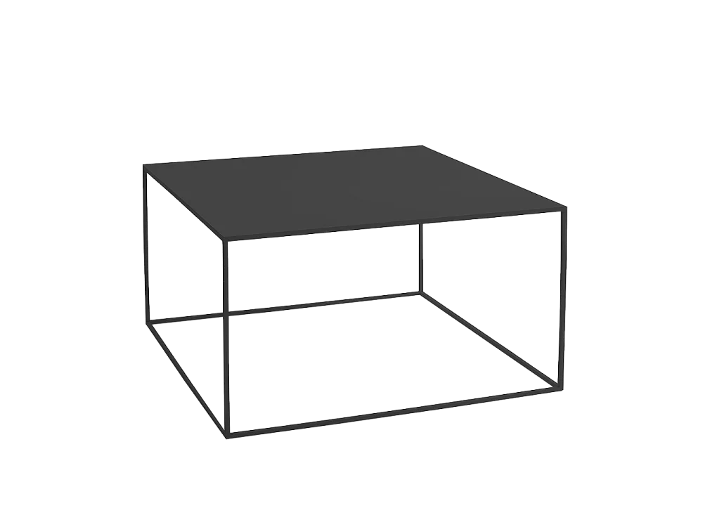 Salontafel 80x80x45 cm zwart Tensio metaal 80