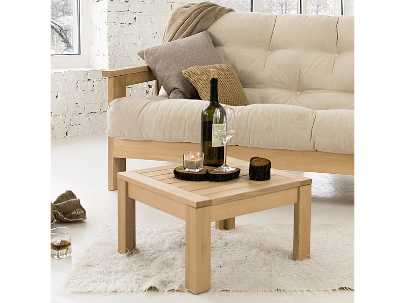 Couchtisch 0,51x0,51x0,3 m unbehandelt Mexico