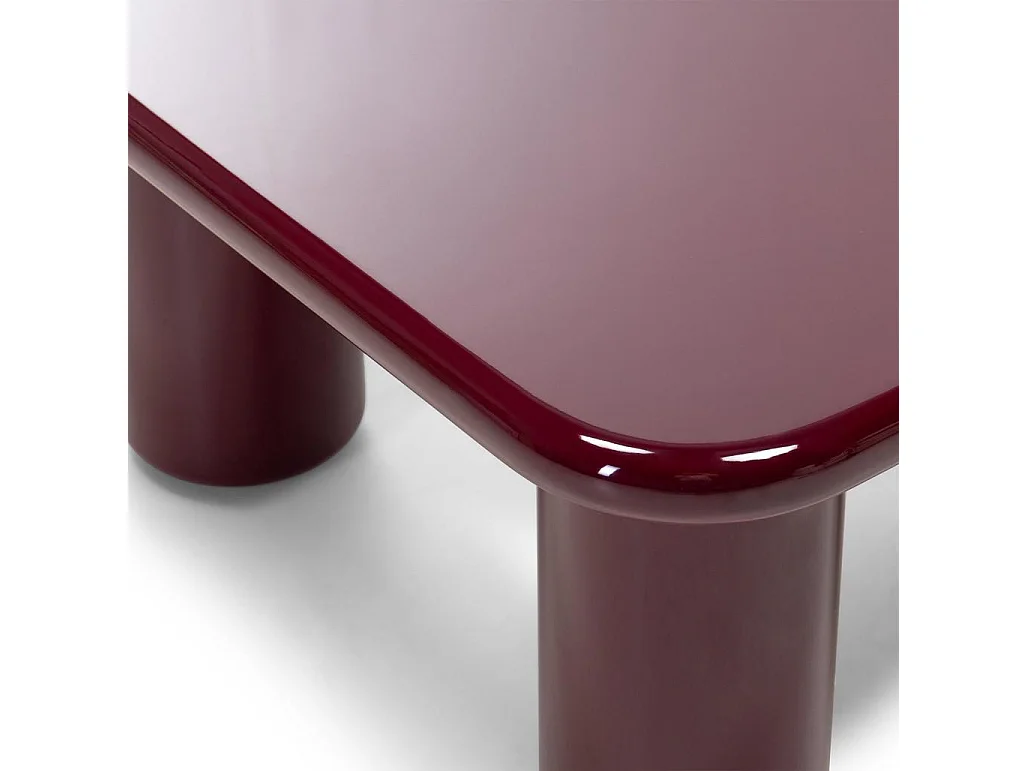 Couchtisch 70x70x34 cm burgunder Murien